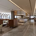 Elegant Modern Restaurant Interior With Marble Floors Booth Seating And Natural Light