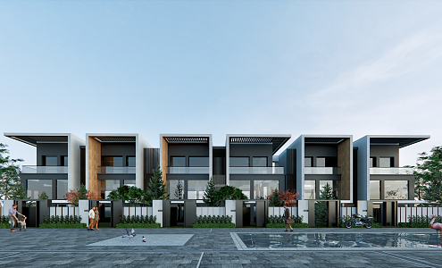 Modern Townhouse 3d model