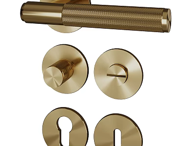 Light Luxury Door Handle 3d model