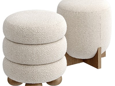 Ethnic sofa stool pouf ottoman boucle model