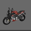 Red and Black Sport Motorcycle With Sleek Design And Black Seat