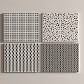 Perforated Wall Panels With Different Hole Patterns For Modern Interior Design