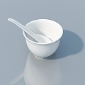 Tableware bowl chopsticks dish 3d model