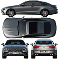 Mercedes Benz Coupe Front And Rear Views