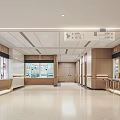 Modern Hospital Outpatient Clinic Interior With Reception Desk And Contemporary Lighting Design