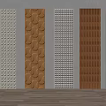 Decorative Wall Panels With Various Textures And Patterns For Home Interior 3d model