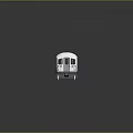 modern train light rail subway high-speed rail 3d model