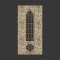 Gothic Style Historic Building Featuring Pointed Arch Window And Textured Stone Wall 3d model