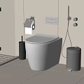 Smart toilet 3d model