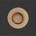Rustic Handcrafted Earthenware Bowl With Wide Rim And Natural Textured Surface