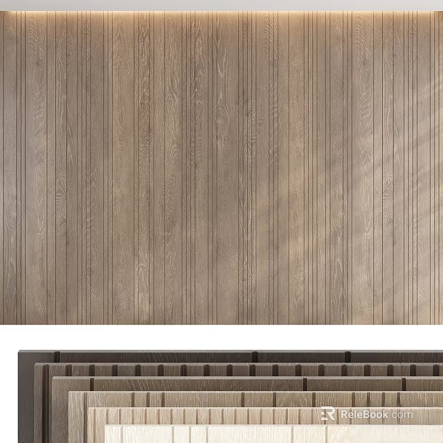 Natural Wooden Pendant Decor With Wood Grain Background And Handmade Craftsmanship Details 3d model 