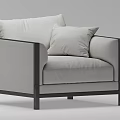 Modern Single Sofa 3d model