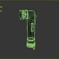Flashlight flashlight military flashlight lighting tools tactical flashlight charging flashlight 3d model