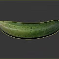 Fresh Organic Green Cucumber With Spiny Textured Surface And Vibrant Hue