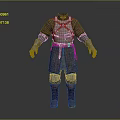 Detailed Medieval Armor Featuring Brown Leather And Silver Metal Shoulder Chest Arm Leg Plates