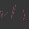 Rusty Metal Construction Tools With L Shaped And Straight Metal Bars For Building And Repair