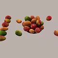 Fresh Ripe Mangoes In Red Yellow And Green Colors As Organic Tropical Fruits