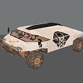 modern armored car 3d model