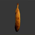 Fresh Ripe Banana With Orange Peel And Natural Spots For Daily Use
