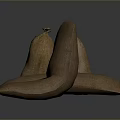 Sack Bag Grain Bag Bundle Sack Bundle Sack Jute Sack 3d model