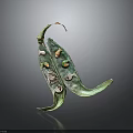 Green Edible Pod With Colorful Fresh Beans As Natural Food Display Item
