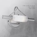 Modern Brass Wall Lamp with Metal Frame and White Glass Shade for Home Decor