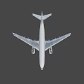 Modern White Passenger Airplane Flying With Twin Engines And Sleek Design