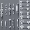 European-style handle combination 3d model