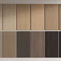 Various Wood Grain Wall Panels in Different Colors Sample Showcase