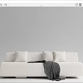 Modern Combination Sofa Double Sofa 3d model
