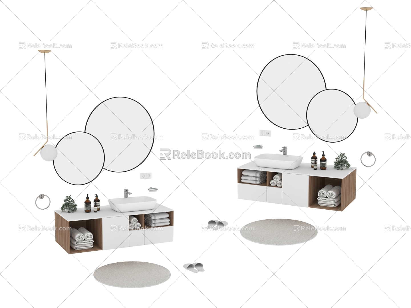 Kitchen mirror cabinet 3d model