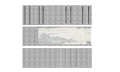 New Chinese Fence 3d model