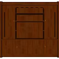 Traditional Wooden Storage Cabinet With Glass Doors Multiple Shelves And Bottom Drawers