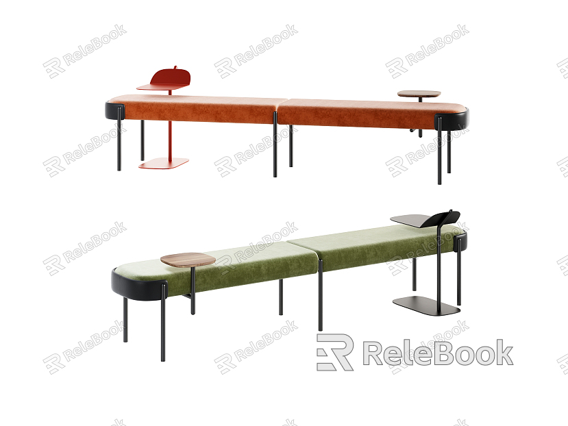 Modern sofa stool bench side combination model