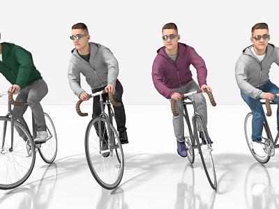 sports cycling 3d model