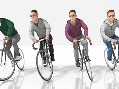 sports cycling 3d model
