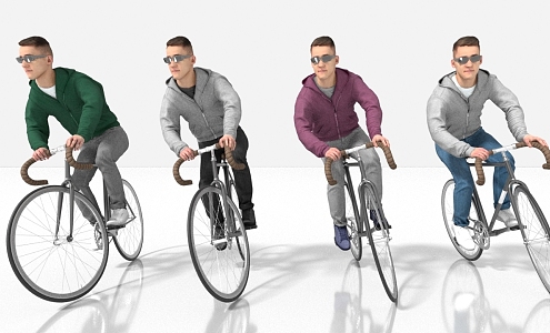 sports cycling 3d model