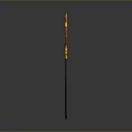 Fiery Flaming Sword Weapon Featuring Red Orange Blade And Decorative Hilt