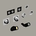 Downlight Spotlight Combination 3d model