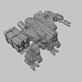 Weapons Light Mecha 3d model