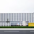 Modern Industrial Factory Building Multi-storey Factory Building Modern Factory Building Square Factory Building Multi-storey Office 3d model