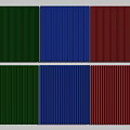 Colorful Vertical Striped Components Nicely Arranged in Multiple Colored Panels