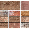 Assorted Wall Design Styles With Diverse Brick Textures And Color Patterns