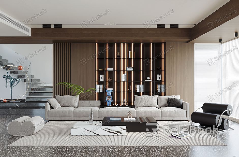 modern living room model