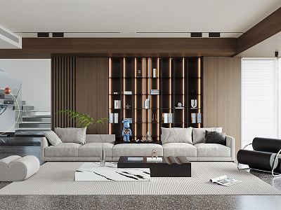 modern living room model