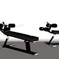 Black Adjustable Fitness Benches With Ergonomic Design For Home Gym Workout Equipment