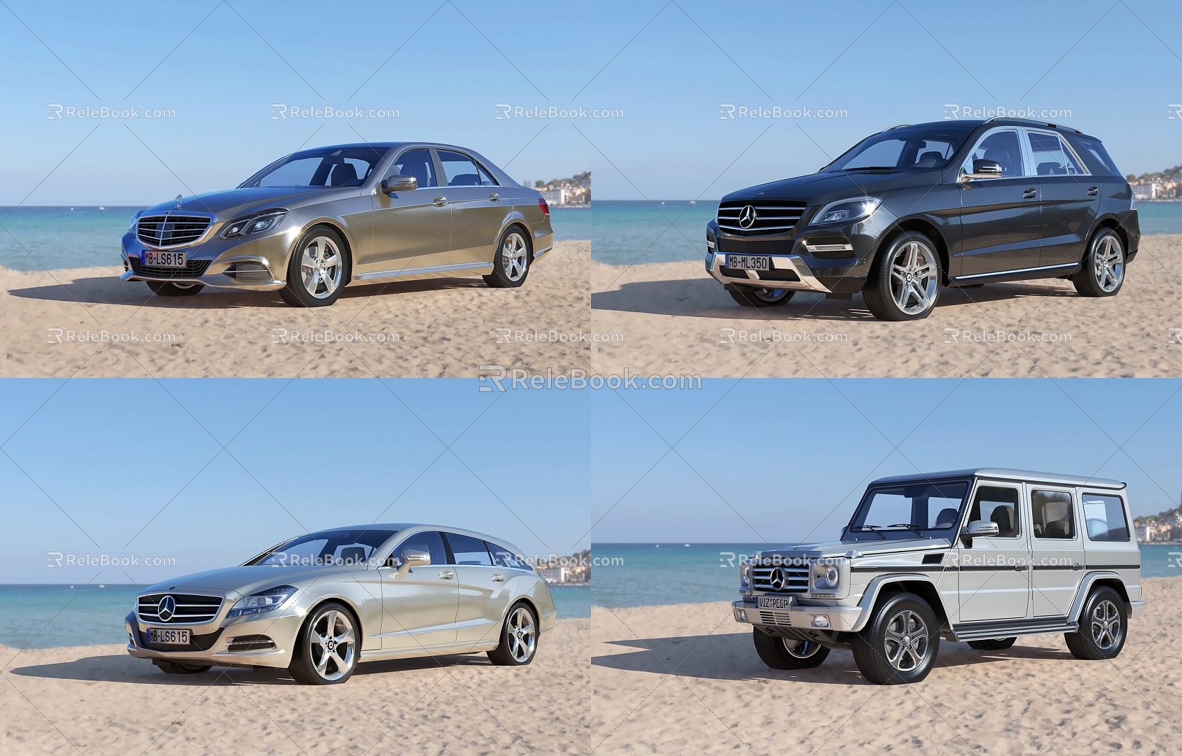 Hyundai Luxury Mercedes Benz Car 3d model