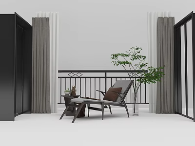 modern leisure chair 3d model