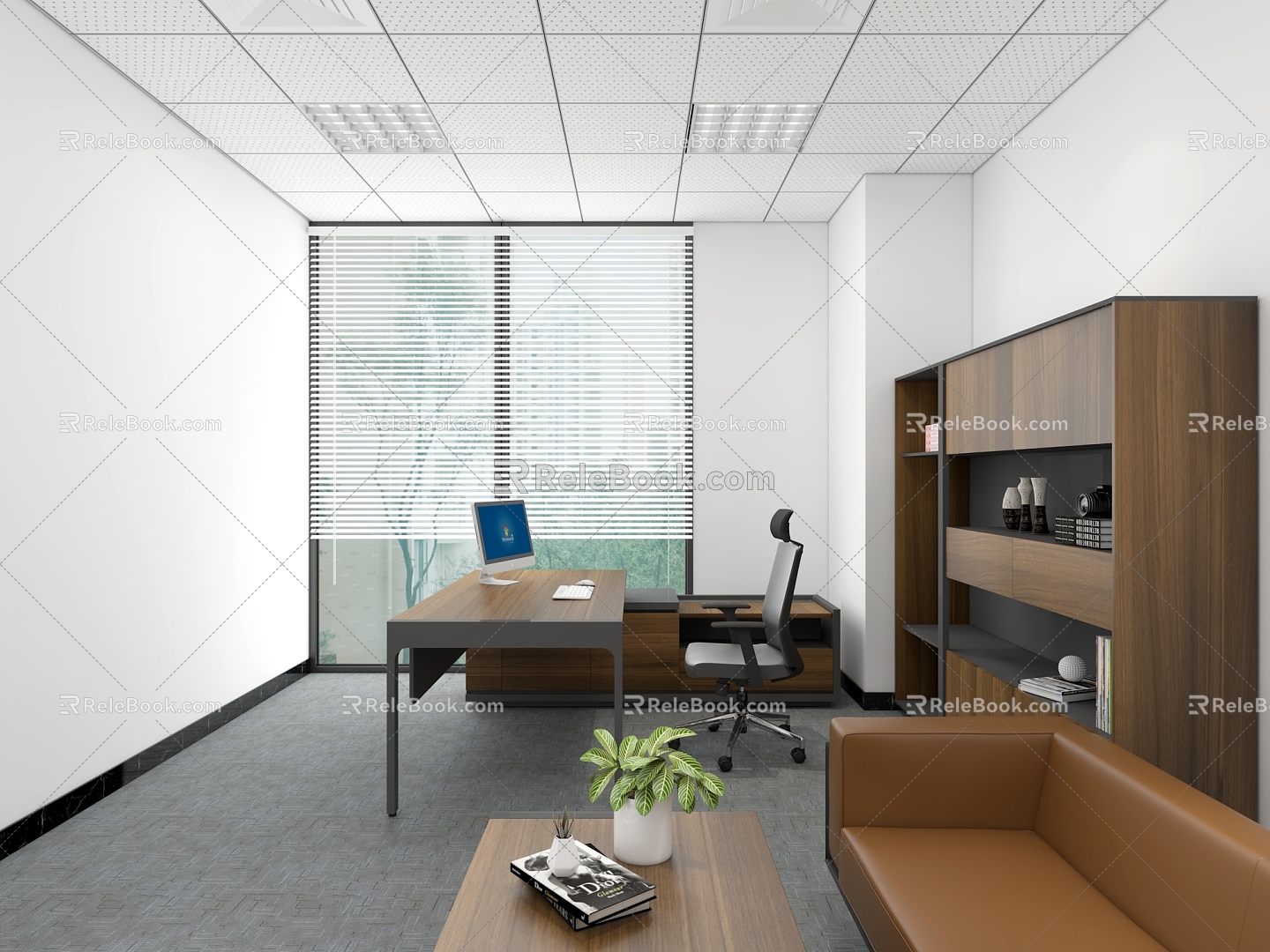 Office Manager Room 3d model