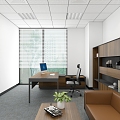 Office Manager Room 3d model